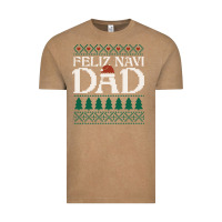Vintage Coffee feliz navi dad ugly christmas sweater funny spanish xmas pun gift for Vintage Tee - linhVisuals