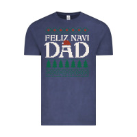 Vintage Denim feliz navi dad ugly christmas sweater funny spanish xmas pun gift for Vintage Tee - linhVisuals