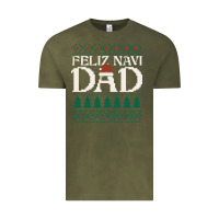 Feliz Navi Dad Ugly Christmas Sweater Funny Spanish Xmas Pun Gift For Vintage Tee | Teevron