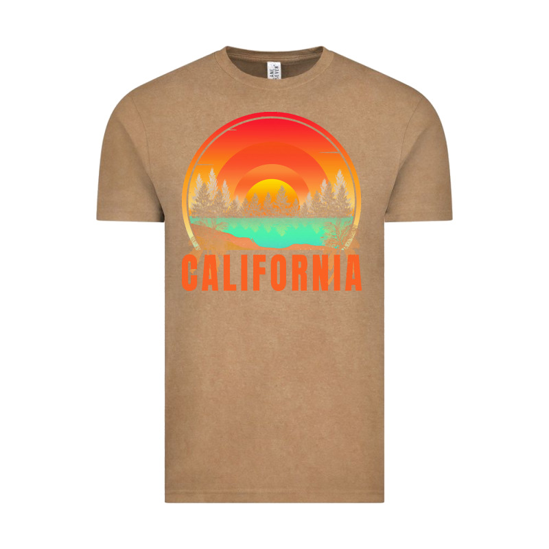 California T  Shirt California Sunset Vintage Trees Scenery T  Shirt Vintage Tee by linhVisuals | Teevron