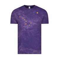 Cloud Purple flag of alaska Vintage Tee - linhVisuals