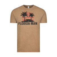 Vintage Coffee florida man state funny meme vintage palm trees and sunset retro sun Vintage Tee - linhVisuals