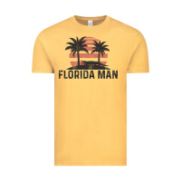 Vintage Mustard florida man state funny meme vintage palm trees and sunset retro sun Vintage Tee - linhVisuals