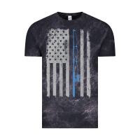 Cloud Black fishing american flag vintage fishing rod patriotic 4ht of july gift f Vintage Tee - linhVisuals