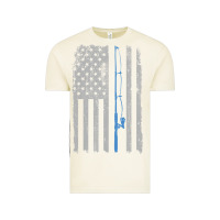 Vintage Arctic fishing american flag vintage fishing rod patriotic 4ht of july gift f Vintage Tee - linhVisuals