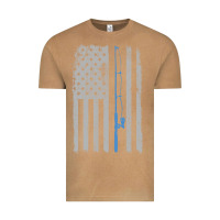 Vintage Camel fishing american flag vintage fishing rod patriotic 4ht of july gift f Vintage Tee - linhVisuals