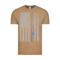 Vintage Coffee fishing american flag vintage fishing rod patriotic 4ht of july gift f Vintage Tee - linhVisuals