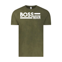 Vintage Olive boss man Vintage Tee - linhVisuals