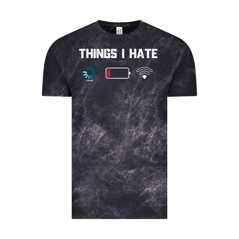 Funny Things I Hate Low Battery And Wifi Connection Vintage Tee by linhVisuals | Teevron
