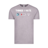 Vintage Zinc funny things i hate low battery and wifi connection Vintage Tee - linhVisuals