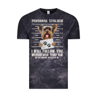 Cloud Black funny yorkie personal stalker yorkshire terrier  dog i will follow you Vintage Tee - linhVisuals