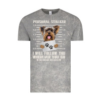 Cloud Rock funny yorkie personal stalker yorkshire terrier  dog i will follow you Vintage Tee - linhVisuals