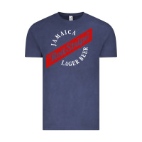 Vintage Denim jamaica red stripe lager beer Vintage Tee - linhVisuals