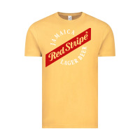 Vintage Mustard jamaica red stripe lager beer Vintage Tee - linhVisuals