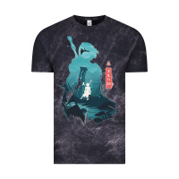 Cloud Black Nier Automata Vintage Tee - linhVisuals