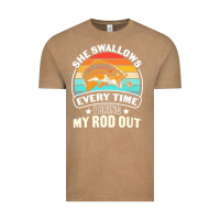 Vintage Coffee she swallows every time i bring my rod t  shirt she swallows every tim Vintage Tee - linhVisuals
