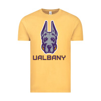Vintage Mustard Ualbany Great Danes Vintage Tee - linhVisuals