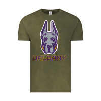 Vintage Olive Ualbany Great Danes Vintage Tee - linhVisuals