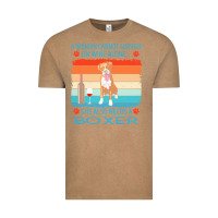 Vintage Coffee boxer t  shirt a woman cannot survive on wine alone she also needs box Vintage Tee - linhVisuals