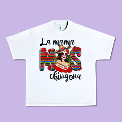 La Mama Mos Chingona Urban Heavy Tee Designed By Texasbilliewilder