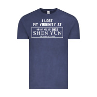 Vintage Denim i lost my virginity at shen yun 2022   t shirt Vintage Tee - linhVisuals