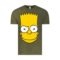Vintage Olive kartun bart simpson mask Vintage Tee - linhVisuals