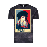 Cloud Black leonardo Vintage Tee - linhVisuals