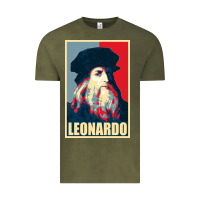 Vintage Olive leonardo Vintage Tee - linhVisuals