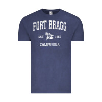 Fort Bragg California Ca Vintage Boat Anchor Flag Design Tee Vintage Tee | Teevron