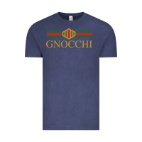 Vintage Denim Gnocchi Classic Fashion Parody Pasta Noodles Italian Vintage Tee - linhVisuals