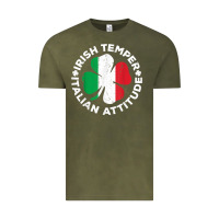 Irish Temper Italian Attitude T Shirt St Patrick's Day T Shirt Vintage Tee | Teevron
