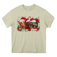 Mossy christmas horses Heavy Core Tee - MaliasSmallBusiness