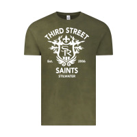 Vintage Olive saints row 3 tribute emblem Vintage Tee - linhVisuals