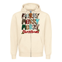 Sandshell Merry Christmas Zipper Hoodie - FaDigitalArtStudio