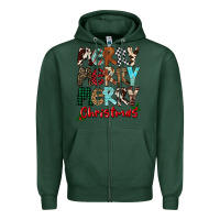 Sports Green Merry Christmas Zipper Hoodie - FaDigitalArtStudio