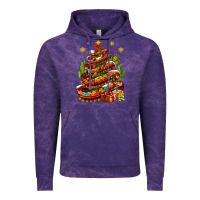 Cloud Purple Christmas Feliz Navidad sombrero tree Vintage Hoodie - NancyCooperArtShop
