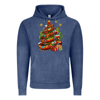 Vintage Denim Christmas Feliz Navidad sombrero tree Vintage Hoodie - NancyCooperArtShop