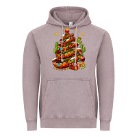 Vintage Zinc Christmas Feliz Navidad sombrero tree Vintage Hoodie - NancyCooperArtShop