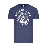 Raise Hell Eat White Vintage Tee | Teevron