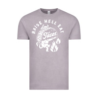 Vintage Zinc Raise Hell Eat white Vintage Tee - linhVisuals