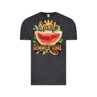 Vintage Black sweet summer time watermelon Vintage Tee - NancyCooperArtShop