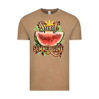 Vintage Coffee sweet summer time watermelon Vintage Tee - NancyCooperArtShop