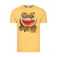 Vintage Mustard sweet summer time watermelon Vintage Tee - NancyCooperArtShop