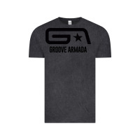 Vintage Black GROOVE ARMADA Vintage Tee - linhVisuals