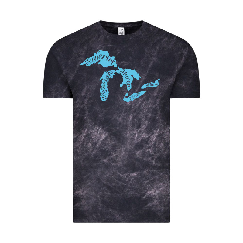 Great Lakes Of Michigan Vintage Tee by linhVisuals | Teevron