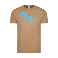 Vintage Coffee great lakes of michigan Vintage Tee - linhVisuals