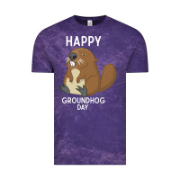 Cloud Purple happy groundhog day respect the shadow funny spring prediction holiday Vintage Tee - linhVisuals