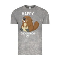 Cloud Rock happy groundhog day respect the shadow funny spring prediction holiday Vintage Tee - linhVisuals