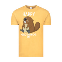 Vintage Mustard happy groundhog day respect the shadow funny spring prediction holiday Vintage Tee - linhVisuals