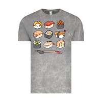 Cloud Rock happy sushi kawaii anime japanese food lover funny illustration gift Vintage Tee - linhVisuals